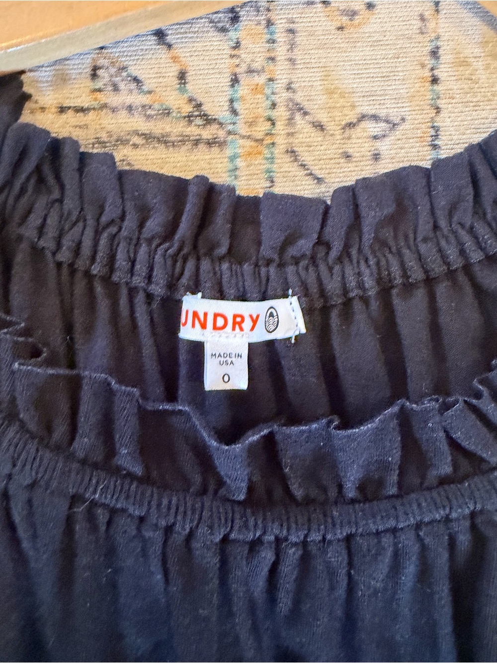 Sundry for Anthropologie Smocked Waist Midi Dress Size 0 - Picture 8 of 8